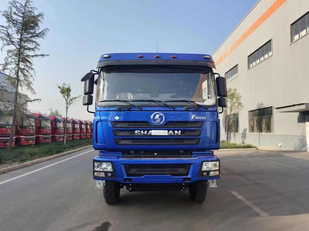 SHACMAN CNG Dump Truck F3000 6x4 380 ยูโรวี สีน้ําเงิน