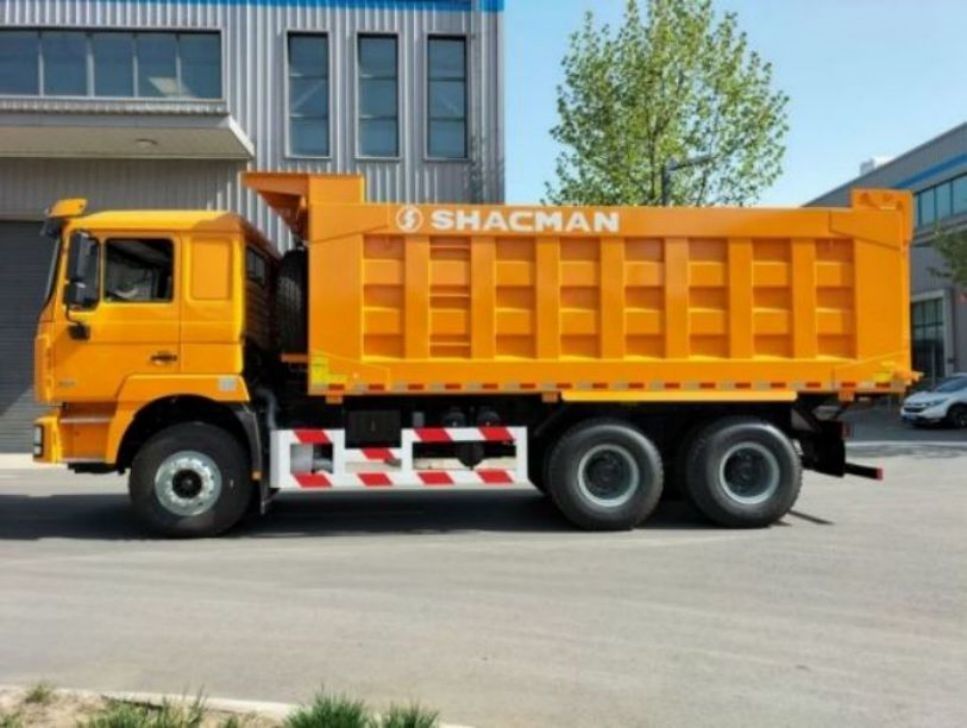 รถกระบะใหม่ SHACMAN F3000 6x4 380 EuroII สีเหลือง 10 ล้อ