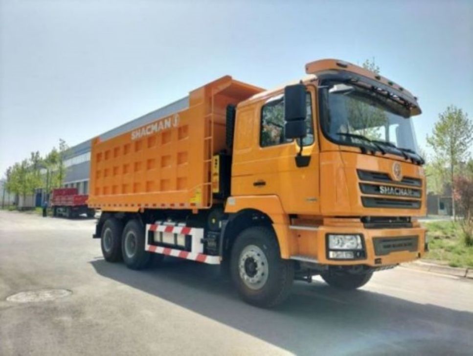 10 ล้อ SHACMAN F3000 รถกระบะ 6x4 375 EuroV สีเหลือง