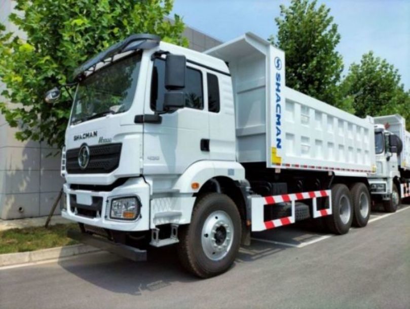 SHACMAN F3000 Dump Truck 6x4 WEICHAI เครื่องยนต์ 420hp ยูโร II ขาว Tipper กับยาง 10