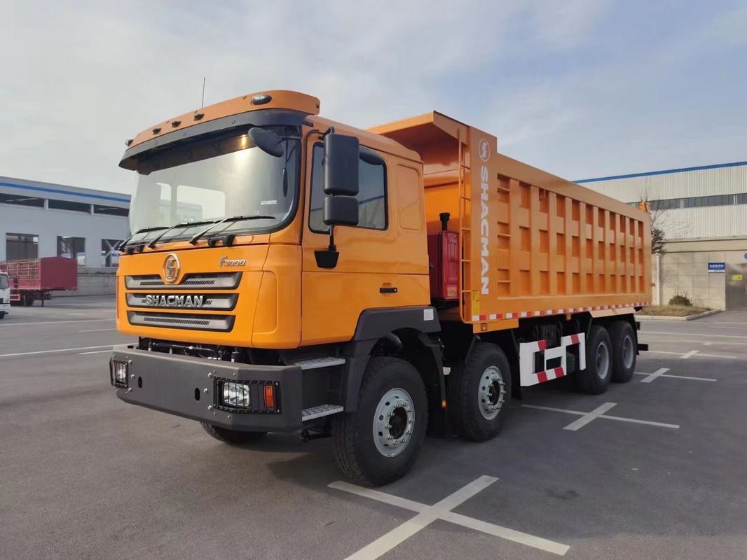SHACMAN F3000 รถกระบะ 8x4 380hp ยูโร II ส้ม 12 ล้อ WeICHAI เครื่องยนต์