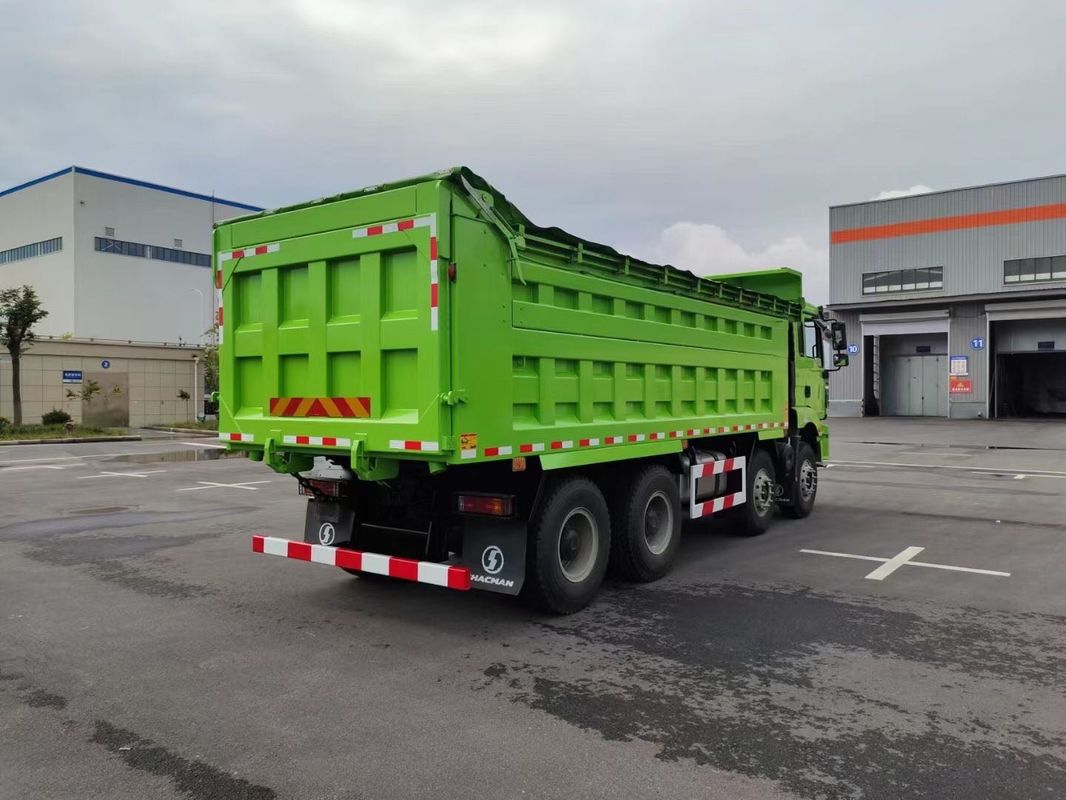 รถกระบะหนักใหม่ SHACMAN H3000 8x4 375hp EuroV เขียว 12 ล้อ