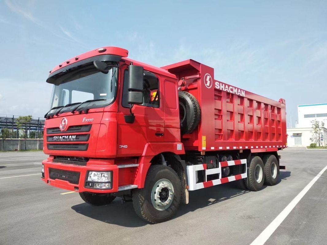 SHACMAN F3000 รถบรรทุก 6x4 380hp ยูโร II สําหรับแรงงานหนัก WEICHAI เครื่องยนต์ดีเซล