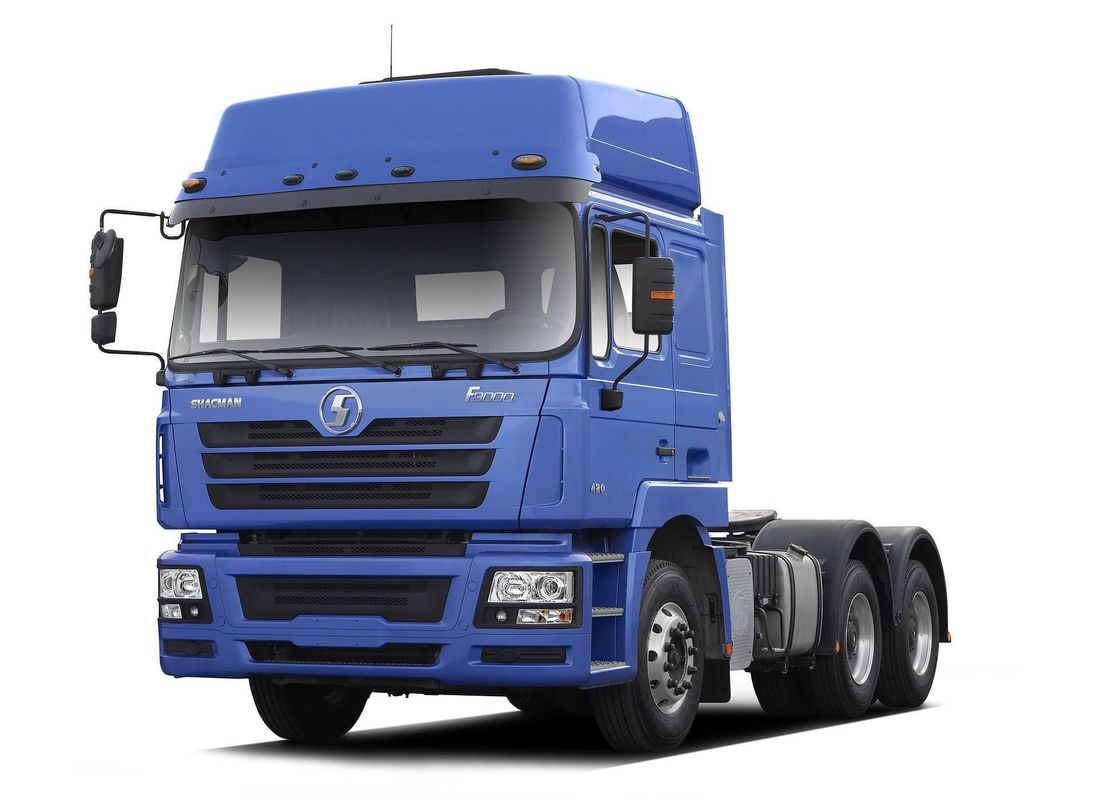 สีฟ้า SHACMAN F3000 หัวแทรกเตอร์ 6x4 460 HP EuroV Shacman หัวแทรกเตอร์