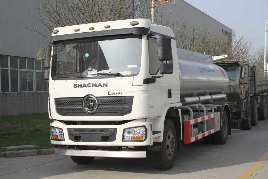 L3000 4x2 รถบรรทุกน้ํามัน รถบรรทุก 240HP ErouII ขาว SHACMAN รถบรรทุกน้ํามัน