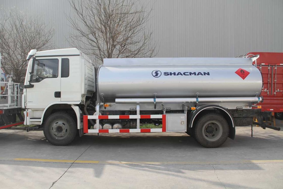 L3000 4x2 รถบรรทุกน้ํามัน รถบรรทุก 240HP ErouII ขาว SHACMAN รถบรรทุกน้ํามัน
