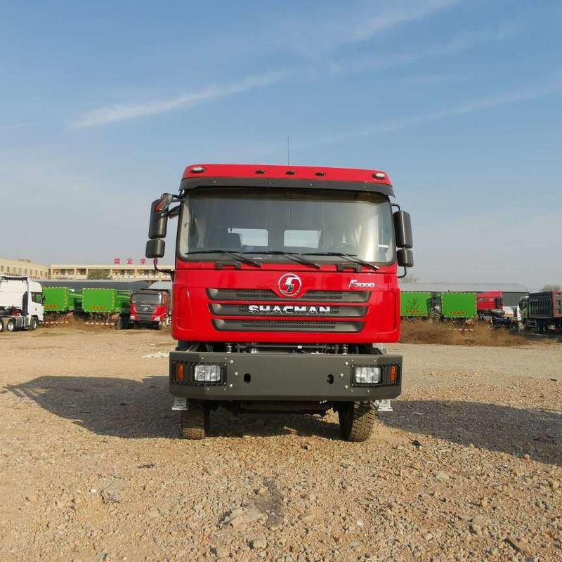 สีแดง SHACMAN F3000 375HP ยูโร V 6 ล้อ หัวจูง 4x2 WEICHAI เครื่องยนต์