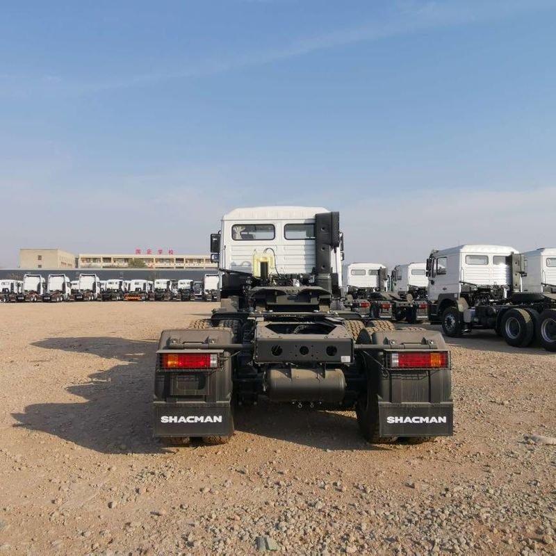 สีแดง SHACMAN F3000 375HP ยูโร V หัว 6 ล้อ เครื่องยนต์ WEICHAI 4x2