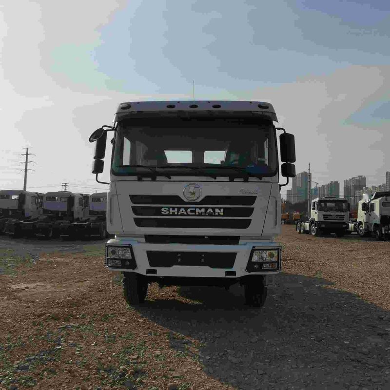 สีแดง SHACMAN F3000 375HP ยูโร V หัว 6 ล้อ เครื่องยนต์ WEICHAI 4x2