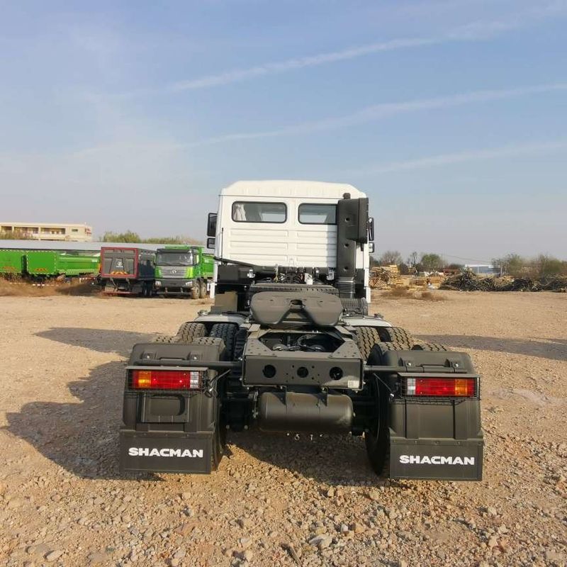 สีแดง SHACMAN F3000 375HP ยูโร V หัว 6 ล้อ เครื่องยนต์ WEICHAI 4x2