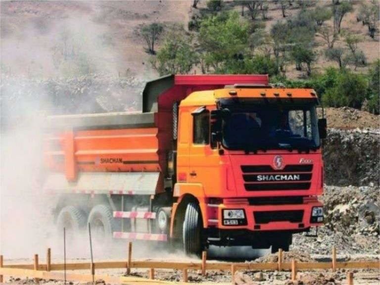 SHACMAN F3000 380HP 6x4 รถยนต์ยนต์ EuroII 10 ล้อ รถยนต์ยนต์ WEICHAI เครื่องยนต์