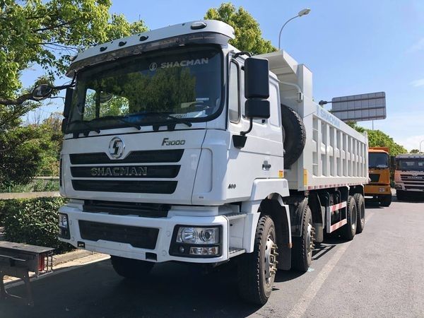 SHACMAN F3000 8x4 380hp EuroV รถบรรทุกขยะสองระยะแกนด้วยเครื่อง WEICHAI