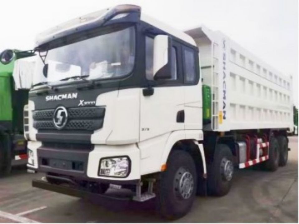 SHACMAN 8x4 440HP EuroV รถบรรทุกขยะหนัก ขาว 20 - 30 ตัน รถบรรทุกขยะ