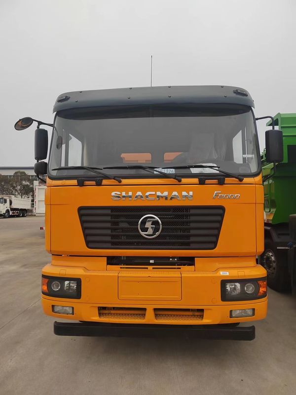 รถบรรทุก 10 ล้อ F2000 ขับมือซ้าย 6x4 รถบรรทุกถัง SHACMAN เครื่องยนต์ดีเซล WP10.290E32