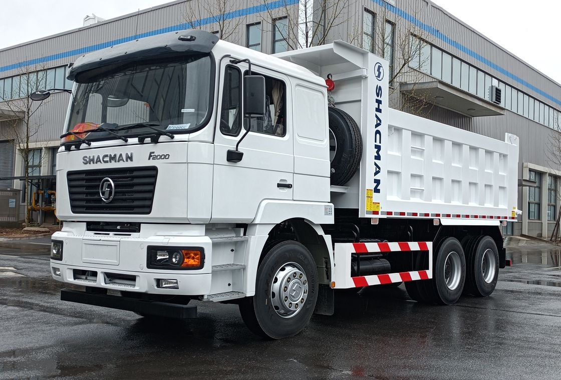 F2000 SHACMAN 290hp WEICHAI ยูโร II เครื่องยนต์ดีเซล 6x4 รถขนของ 12R22.5 ยาง