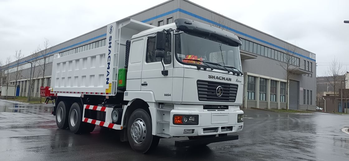 F2000 SHACMAN 290hp WEICHAI ยูโร II เครื่องยนต์ดีเซล 6x4 รถขนของ 12R22.5 ยาง