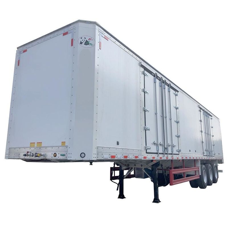 CIMC Van Type Semi Box Trailer 3 axle รถกระบะขนของกระบะกระบะขนของกระบะกระบะ