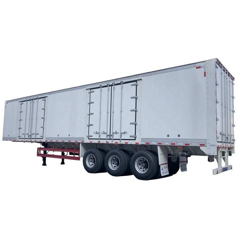 CIMC Van Type Semi Box Trailer 3 axle รถกระบะขนของกระบะกระบะขนของกระบะกระบะ
