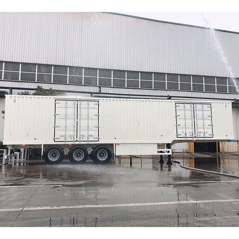 CIMC Van Type Semi Box Trailer 3 axle รถกระบะขนของกระบะกระบะขนของกระบะกระบะ