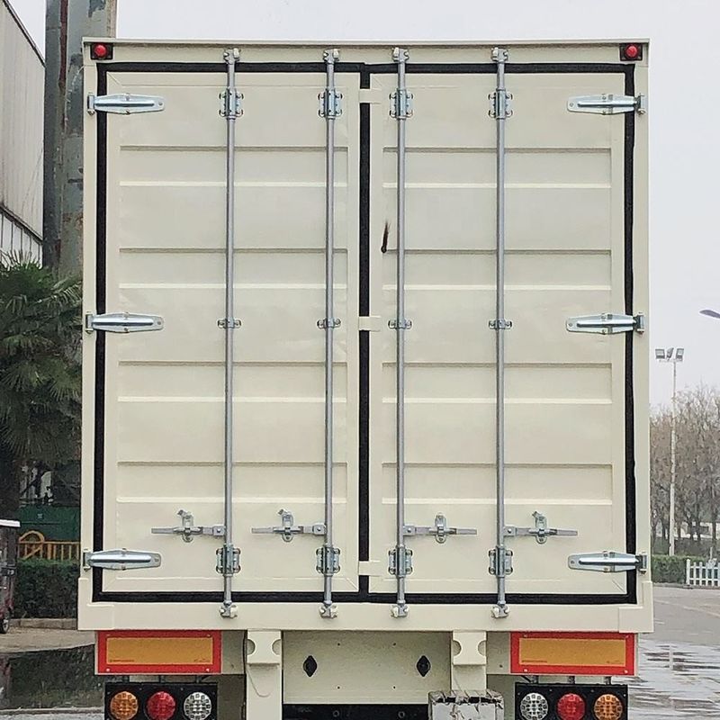SHACMAN รถกระบะชนิด Semi Trailer 50T 3 แอ็กซ์เท้าแห้ง Semi Trailer รถกระบะ CIMC
