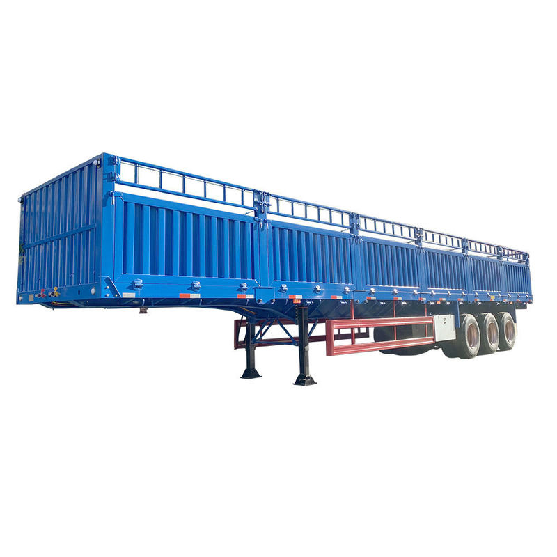 CIMC 3 Axles Truck Fence Cargo 60 ตัน Semi-trailer กับคอนเทนเนอร์ ทวิสล็อค