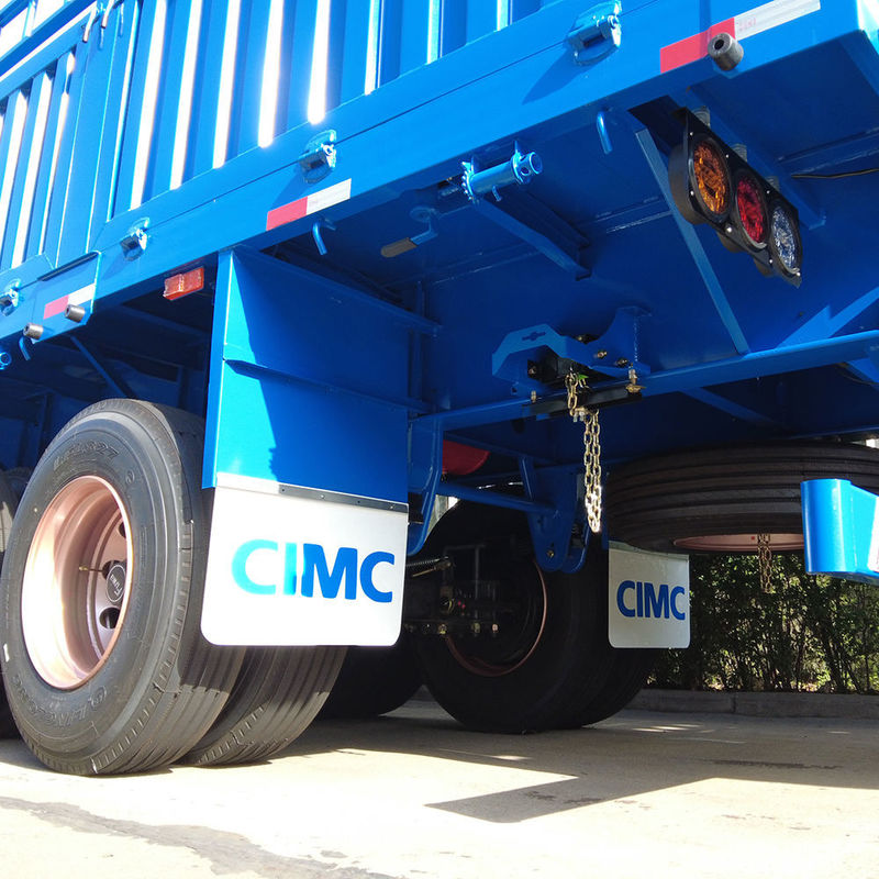 CIMC 3 Axles Truck Fence Cargo 60 ตัน Semi-trailer กับคอนเทนเนอร์ ทวิสล็อค