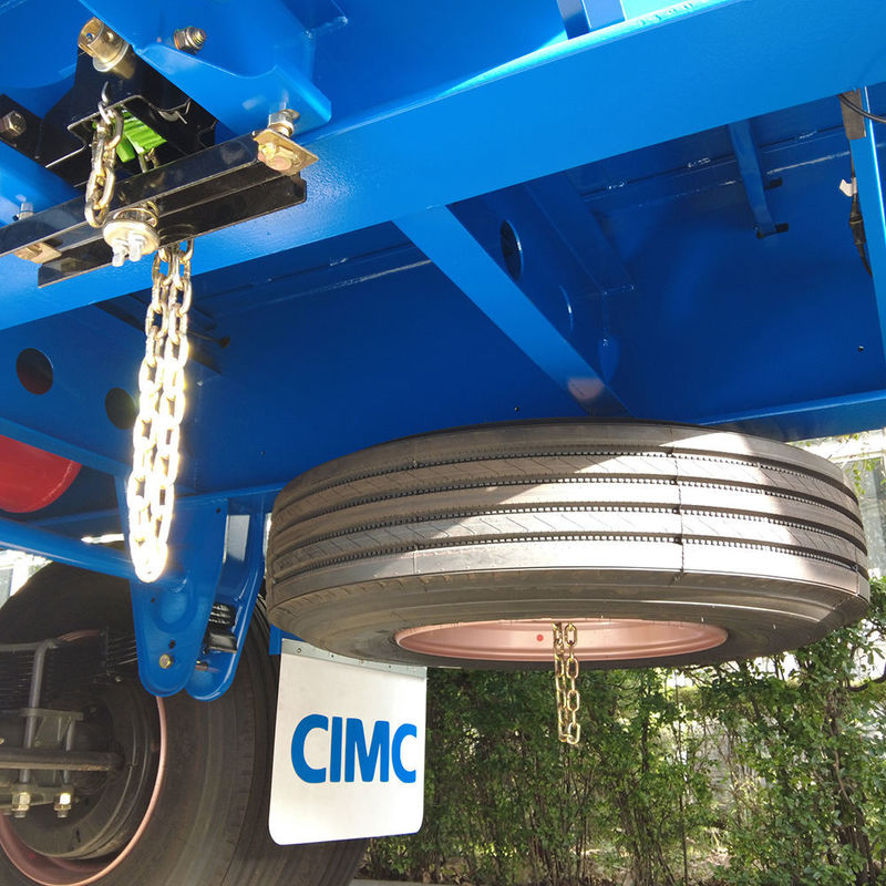 CIMC 3 Axles Truck Fence Cargo 60 ตัน Semi-trailer กับคอนเทนเนอร์ ทวิสล็อค