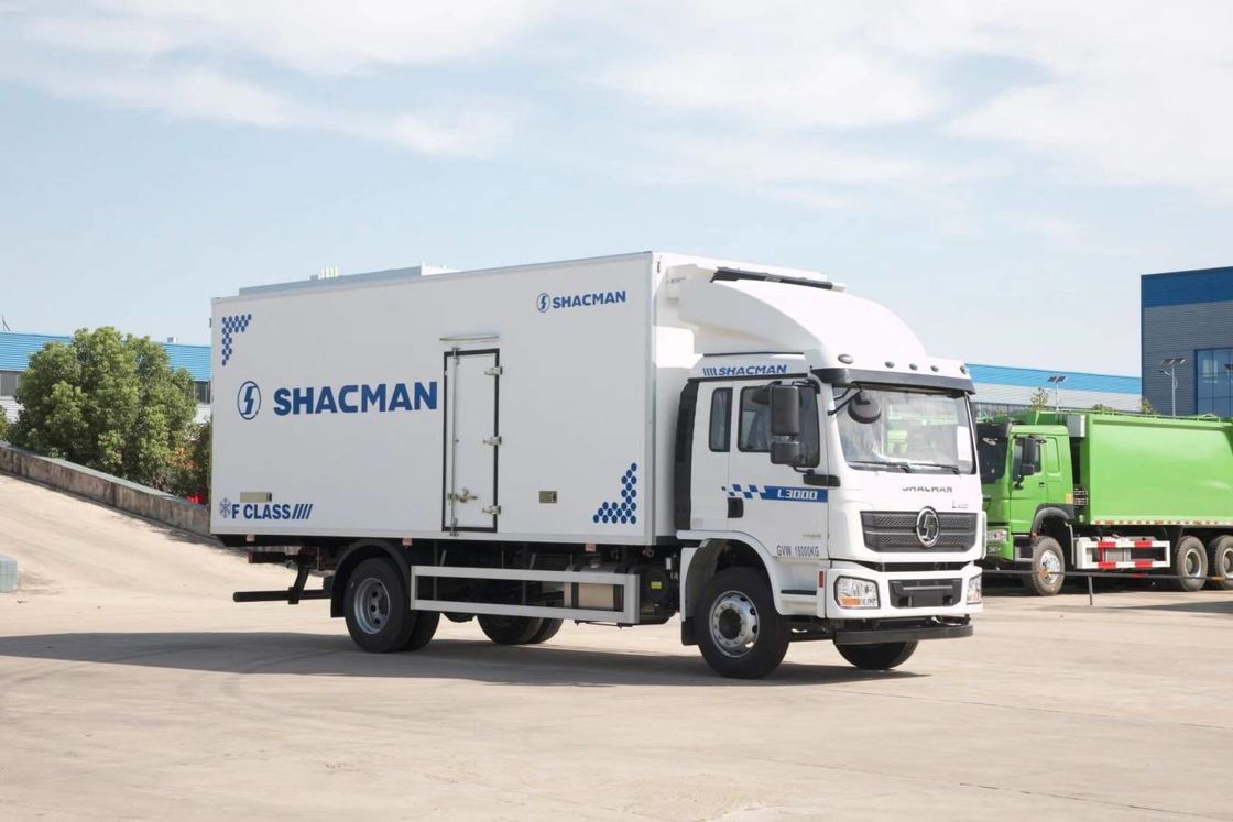SHACMAN L3000 รถกระบะ 4x2 340hp รถกระบะ 290hp ยูโร II ขาว 6 ล้อ รถกระบะ