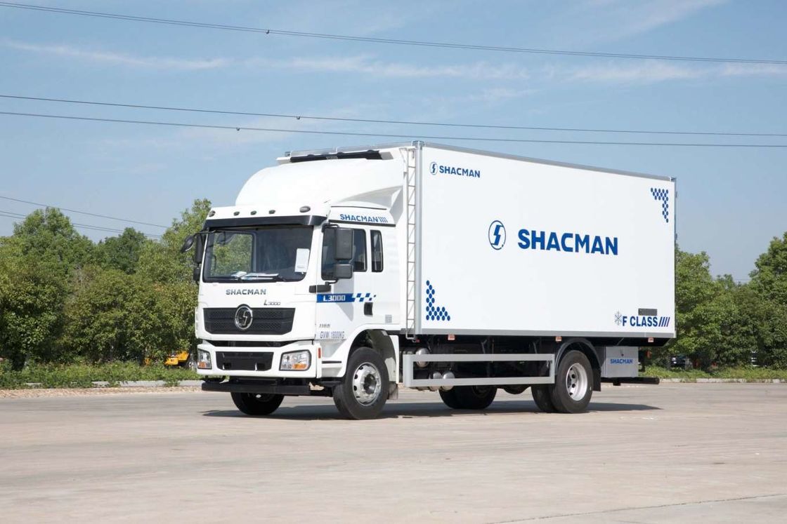 SHACMAN L3000 รถกระบะ 4x2 340hp รถกระบะ 290hp ยูโร II ขาว 6 ล้อ รถกระบะ