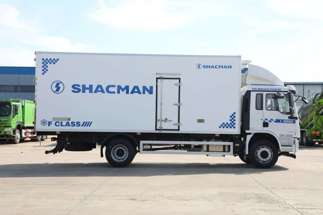 SHACMAN L3000 รถกระบะ 4x2 340hp รถกระบะ 290hp ยูโร II ขาว 6 ล้อ รถกระบะ