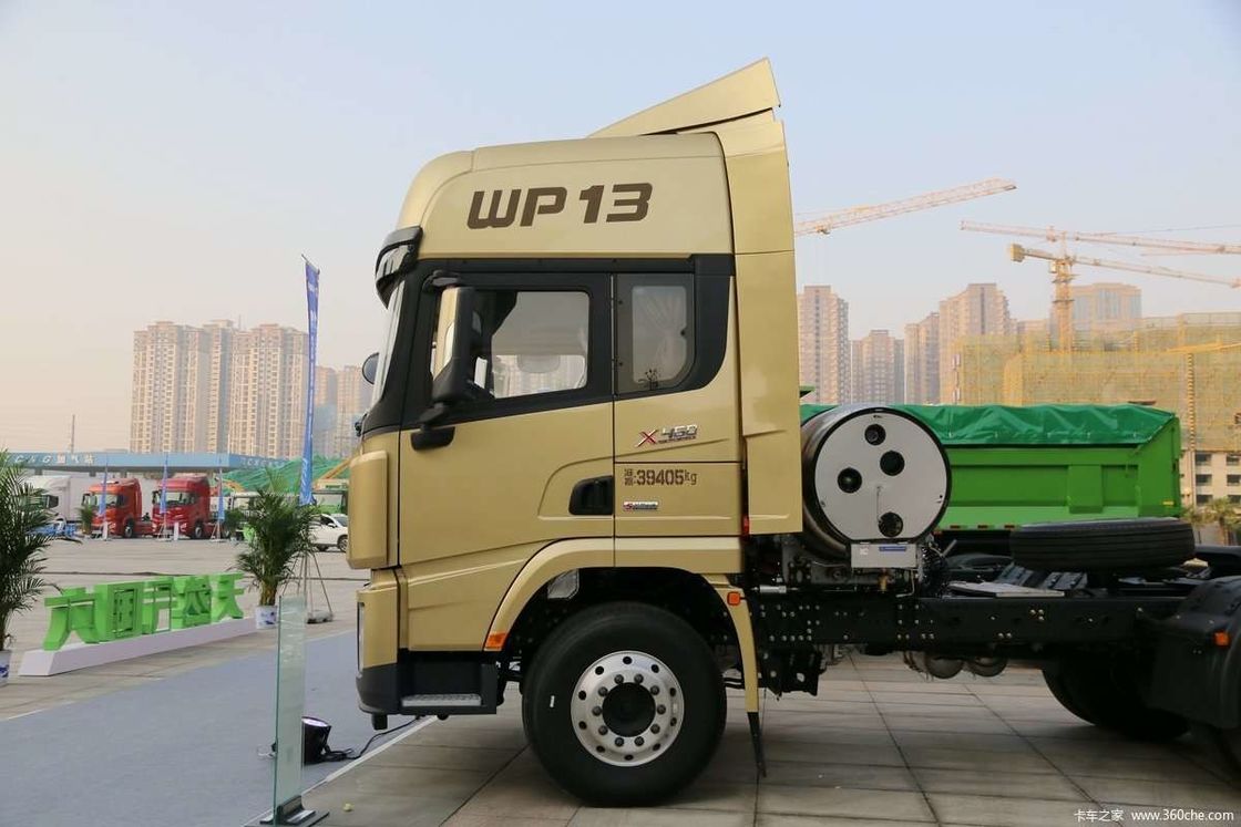 LNG 480HP SHACMAN X3000 6x4 รถยนต์ยนต์ยนต์ยนต์ EuroV ขาว รถยนต์หัวยนต์