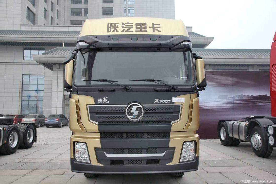 LNG 480HP SHACMAN X3000 6x4 รถยนต์ยนต์ยนต์ยนต์ EuroV ขาว รถยนต์หัวยนต์