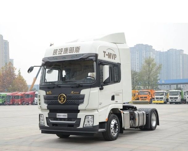 SHACMAN 6 ล้อ X3000 4x2 เทรคเตอร์ ขวาคนขับ 420HP รถถยนต์แทรกเตอร์นอนคู่สําหรับอัลจีเรีย