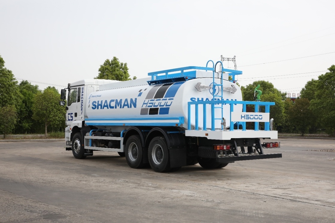 รถบรรทุกน้ำ SHACMAN H3000 4X2 พร้อมเครื่องยนต์ 336 แรงม้า ถังน้ำ 10 ลบ.ม. และพวงมาลัยซ้าย ยูโร Ⅱ