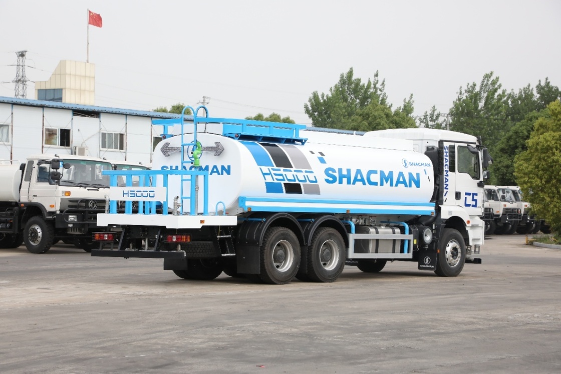 รถบรรทุกน้ำ SHACMAN H3000 4X2 พร้อมเครื่องยนต์ 336 แรงม้า ถังน้ำ 10 ลบ.ม. และพวงมาลัยซ้าย ยูโร Ⅱ