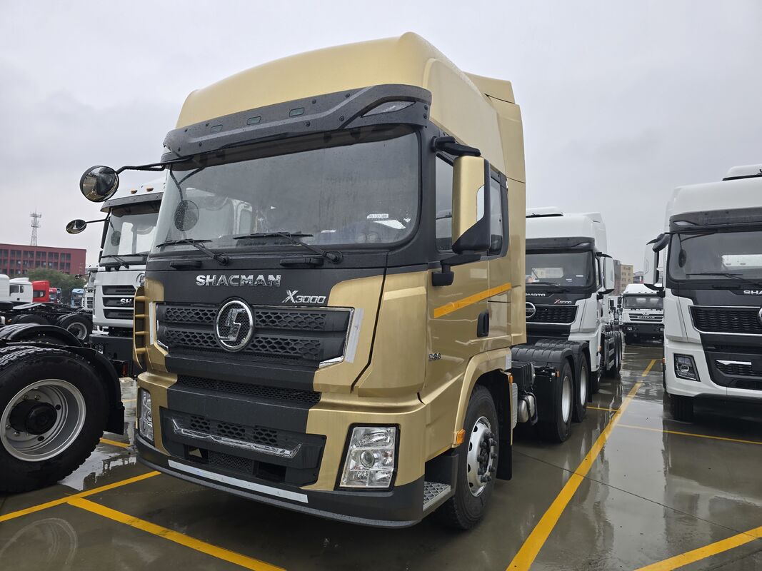 รถหัวลาก SHACMAN X3000 6X4 พร้อมถังน้ำมันเชื้อเพลิงอลูมิเนียม 600 ลิตร และโครงสร้างปรับความกว้างได้ ขับซ้ายหรือขวา